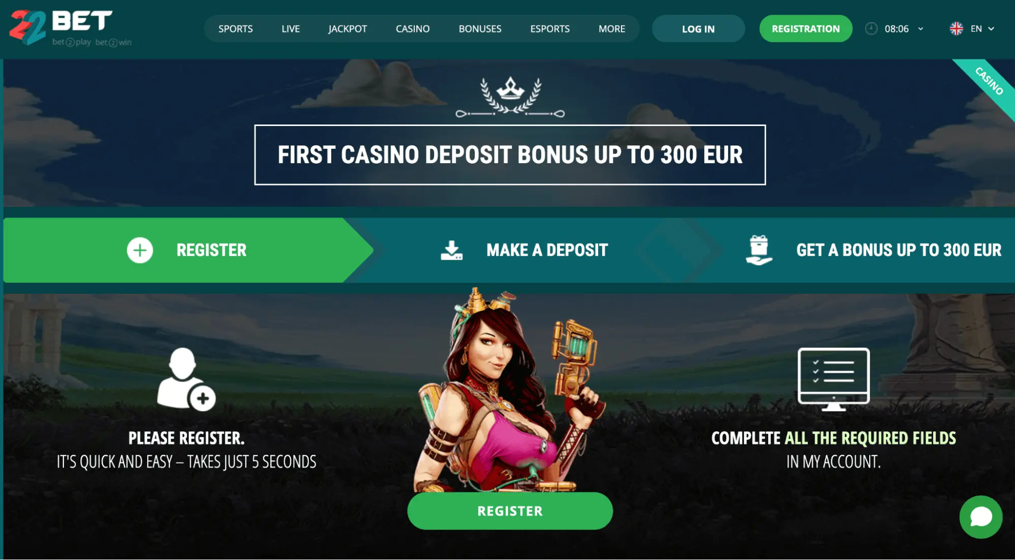 22bet Casino