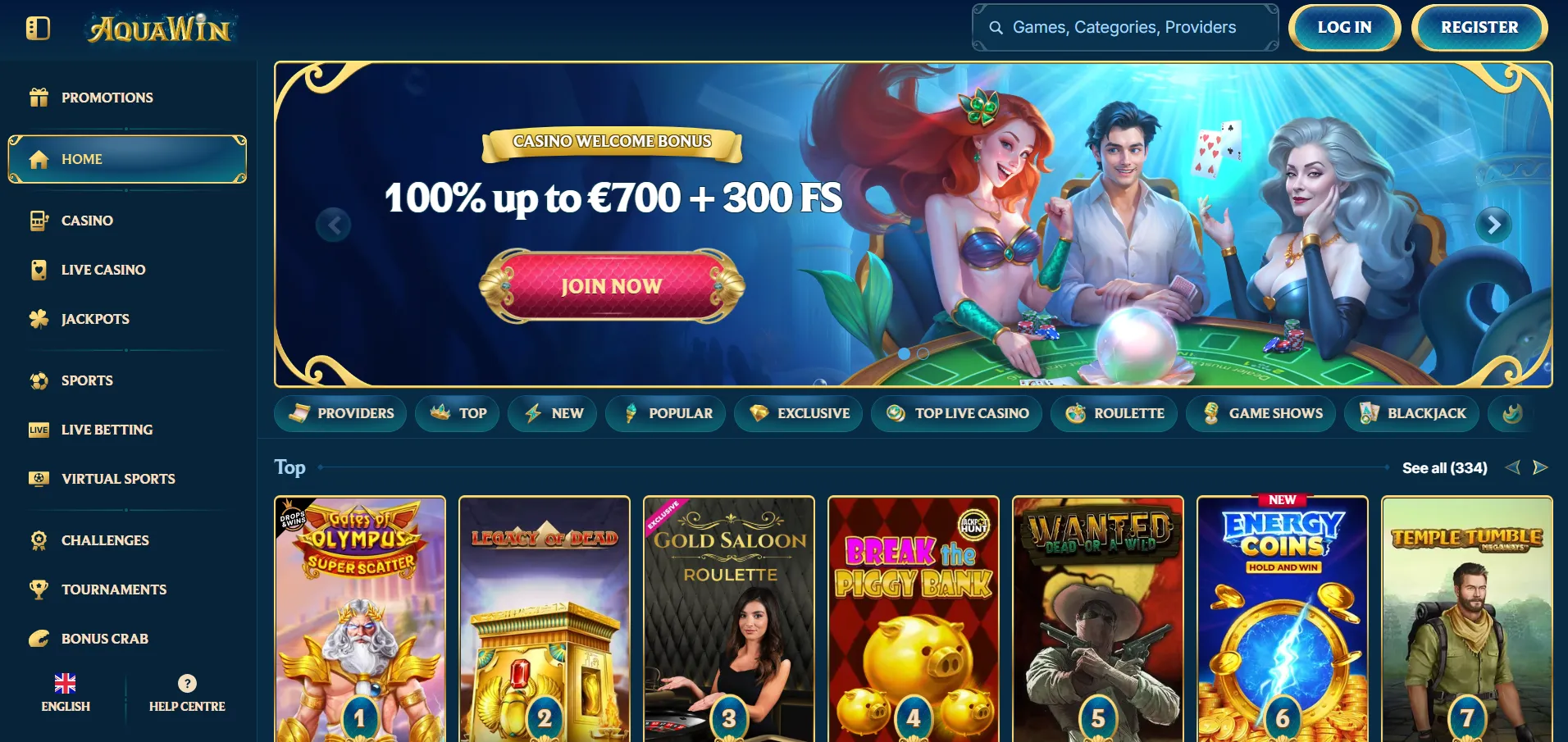 Aquawin casino