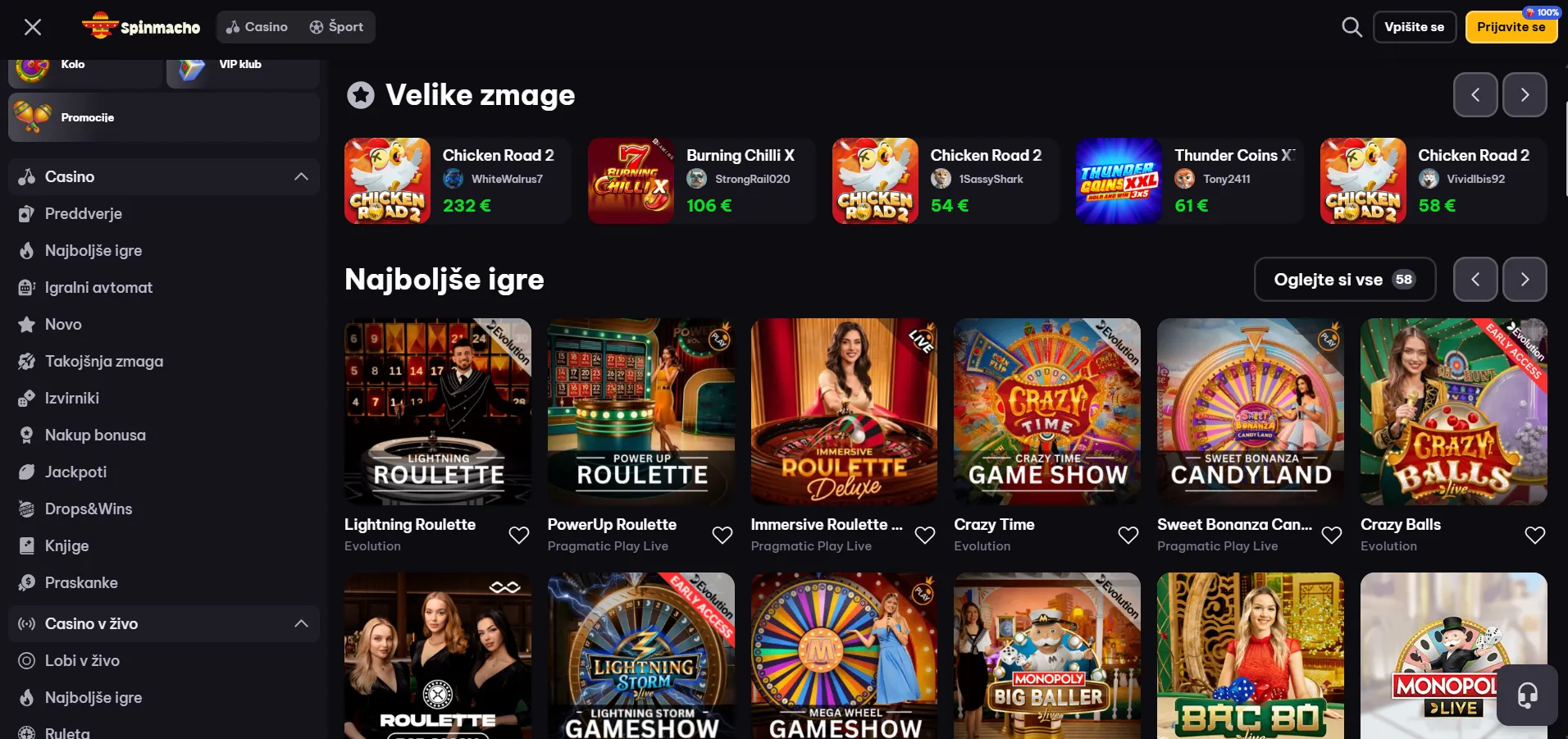 Spinmacho Casino
