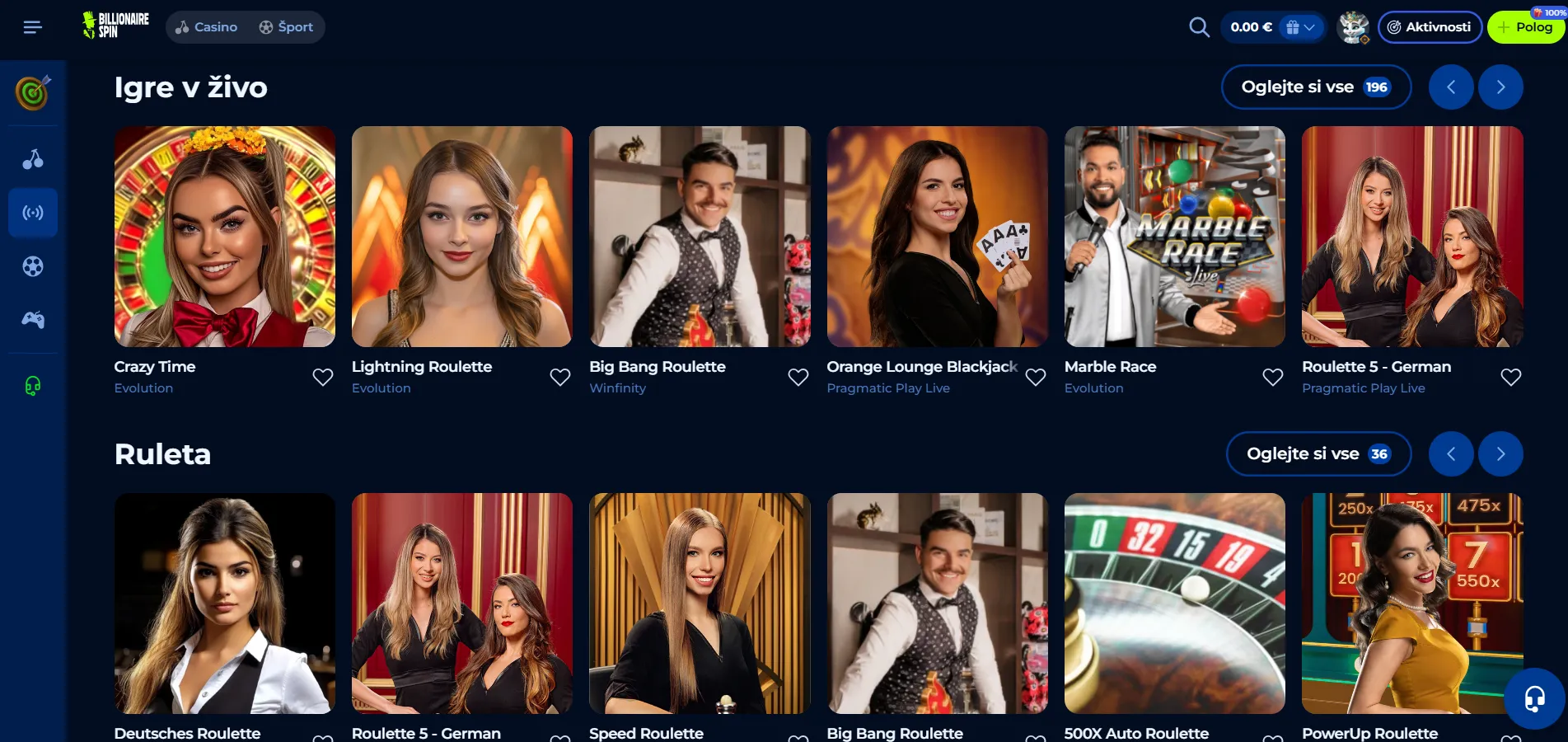 BillionaireSpin casino