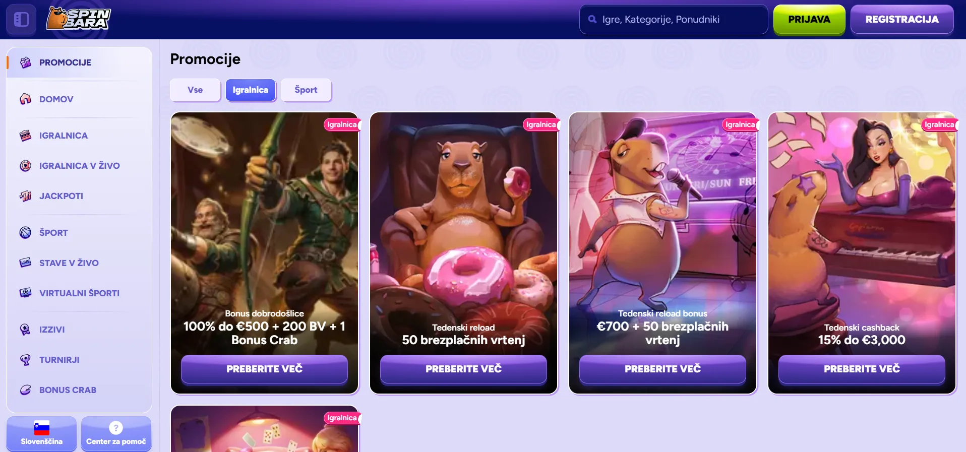 Bonusi in promocije