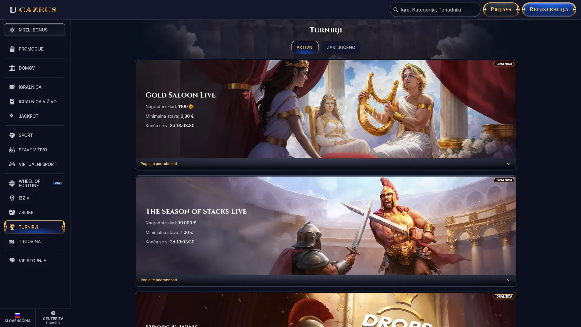 Bonusi in promocije Bonusi in promocije