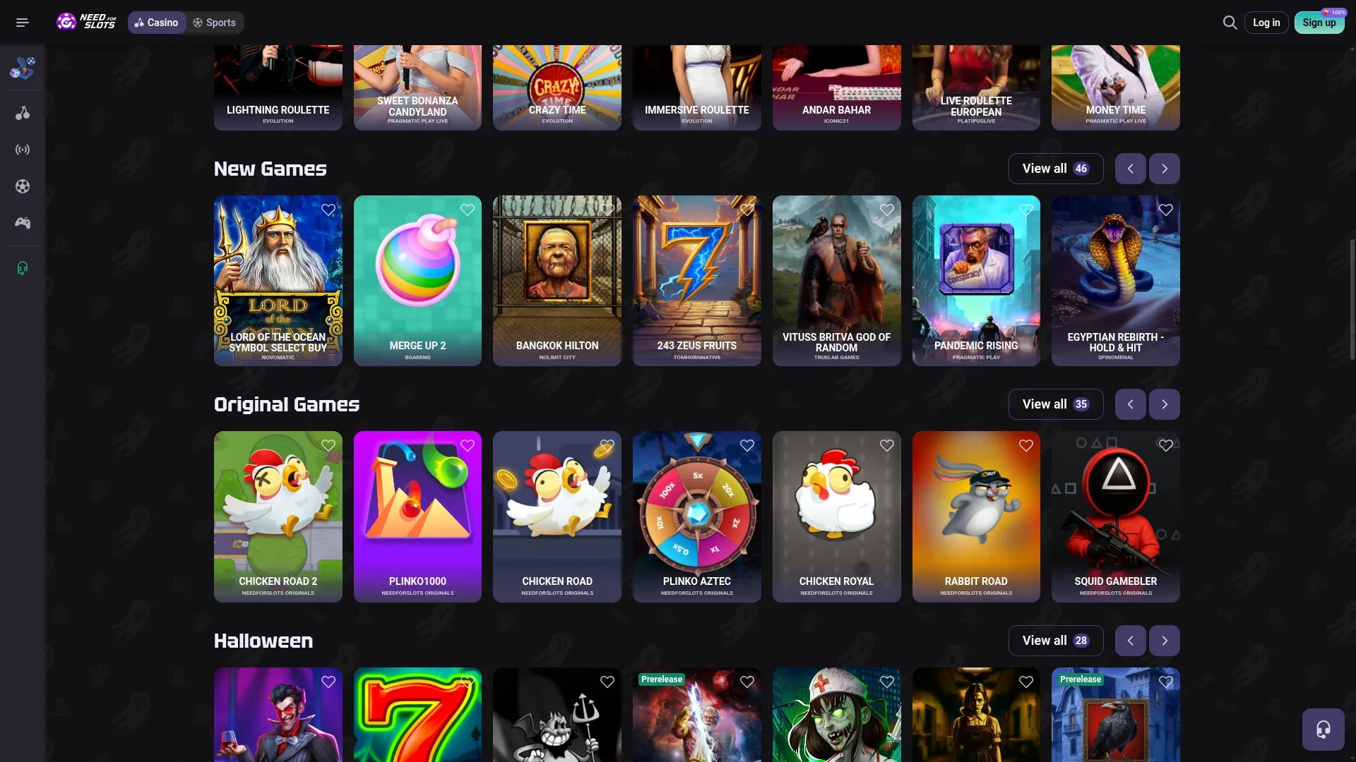 Ponudba iger Ponudba iger