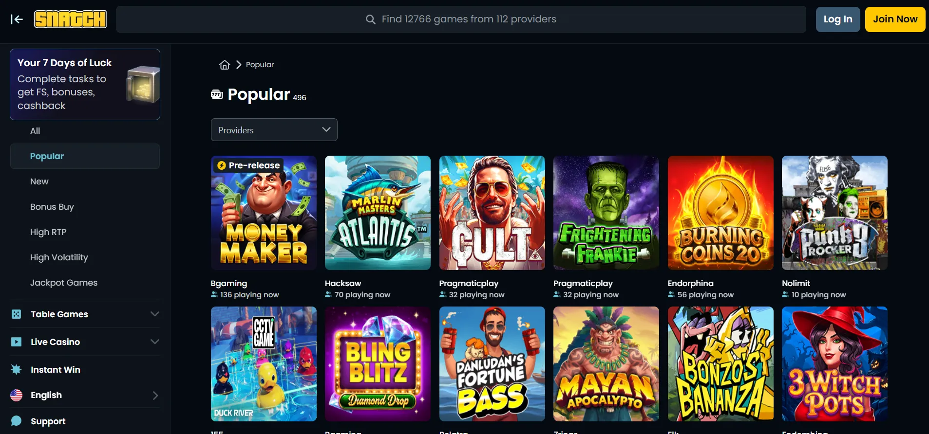 Snatch Casino Snatch Casino