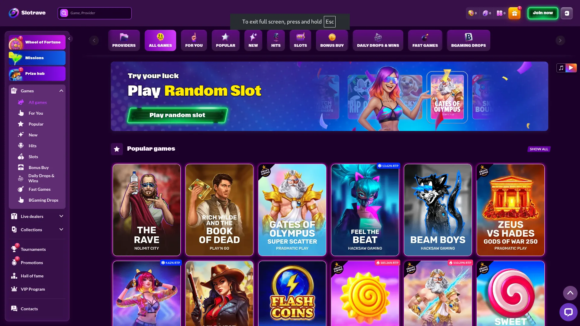 Ponudba iger