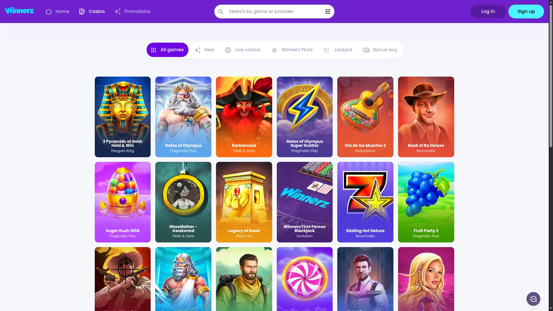 Winnerz online casino