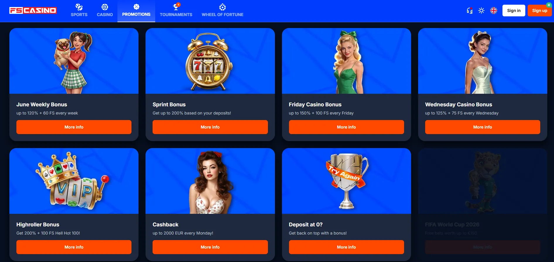 Bonusi in promocije