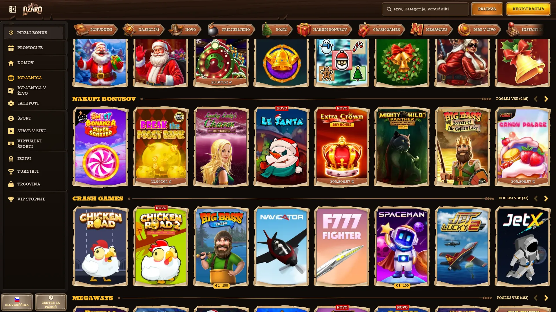 Ponudba iger Ponudba iger