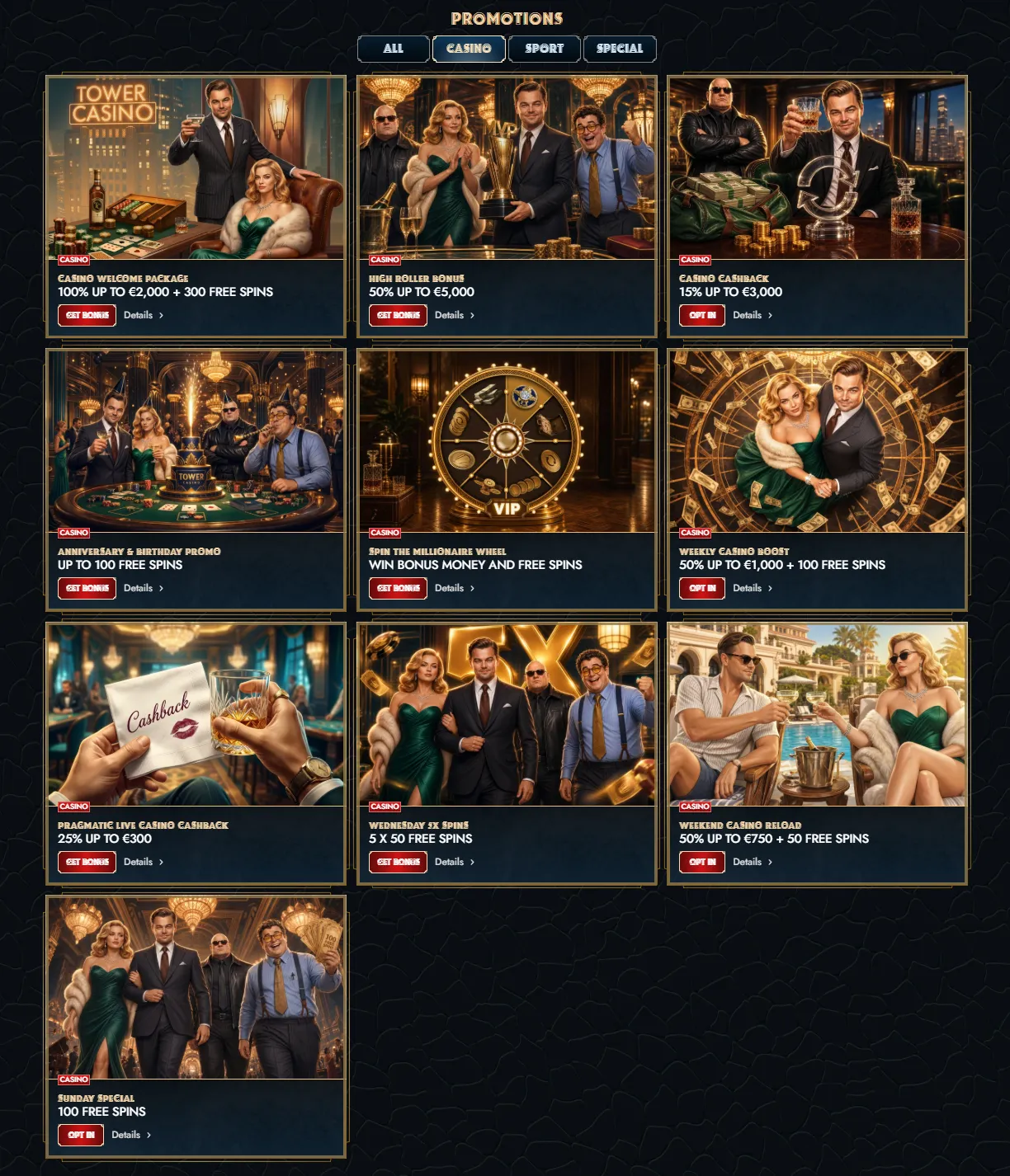 Promocije Tower Casino