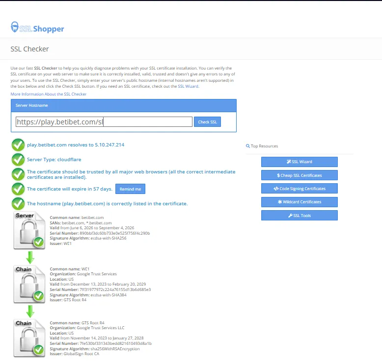 Betibet SSL