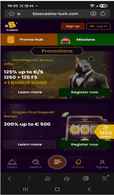 bonus razdelek prek Bizzo aplikacije bonus razdelek prek Bizzo aplikacije
