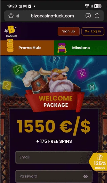 paket dobrodošlice prek mobilne aplikacije Bizzo paket dobrodošlice prek mobilne aplikacije Bizzo
