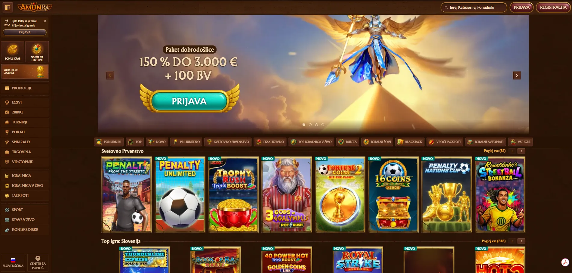 Gumb za registracijo v Amunra Casino Gumb za registracijo v Amunra Casino