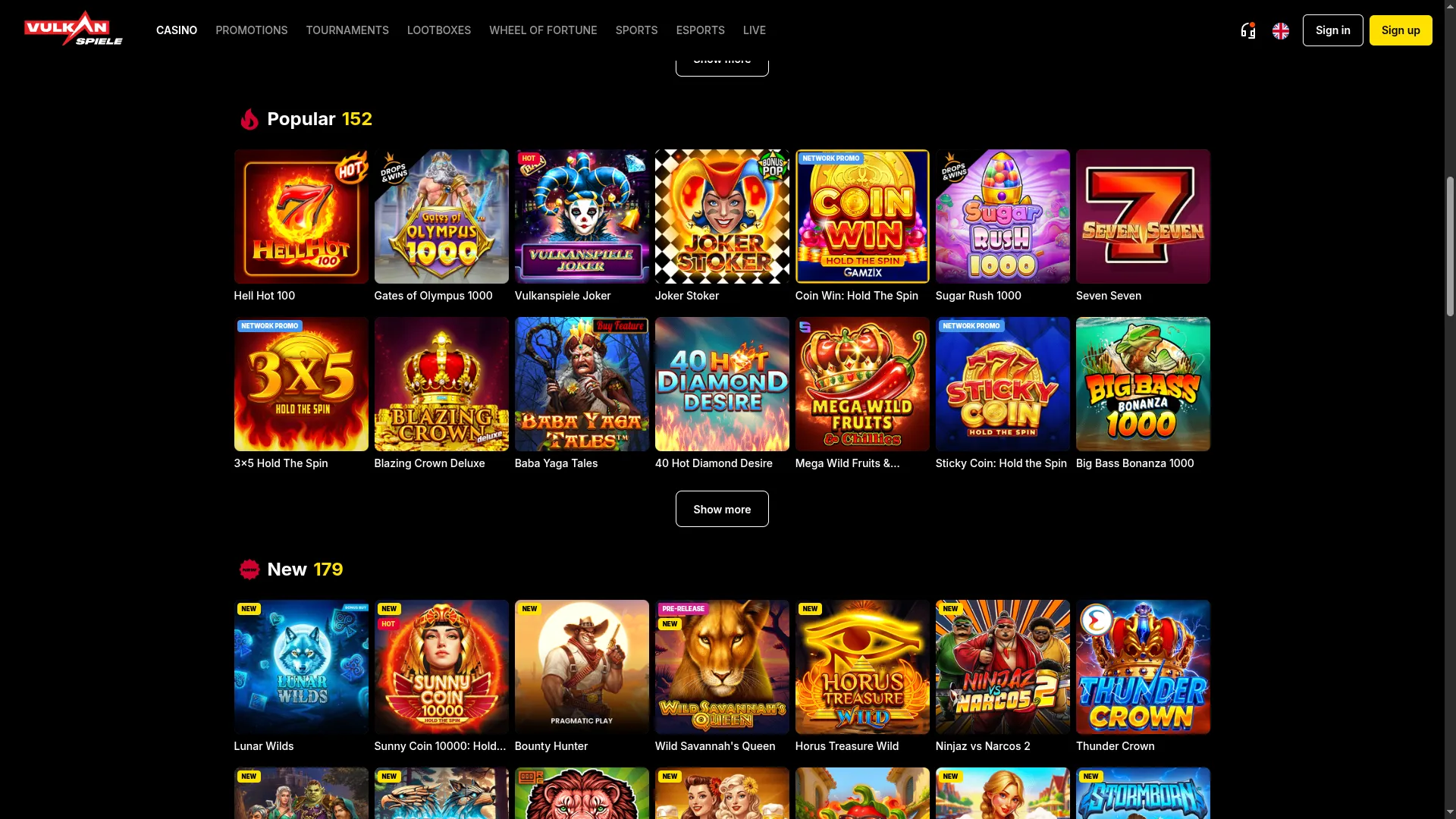 VulkanSpiele Casino