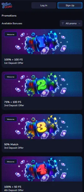 7Bit Casino mobilna aplikacija