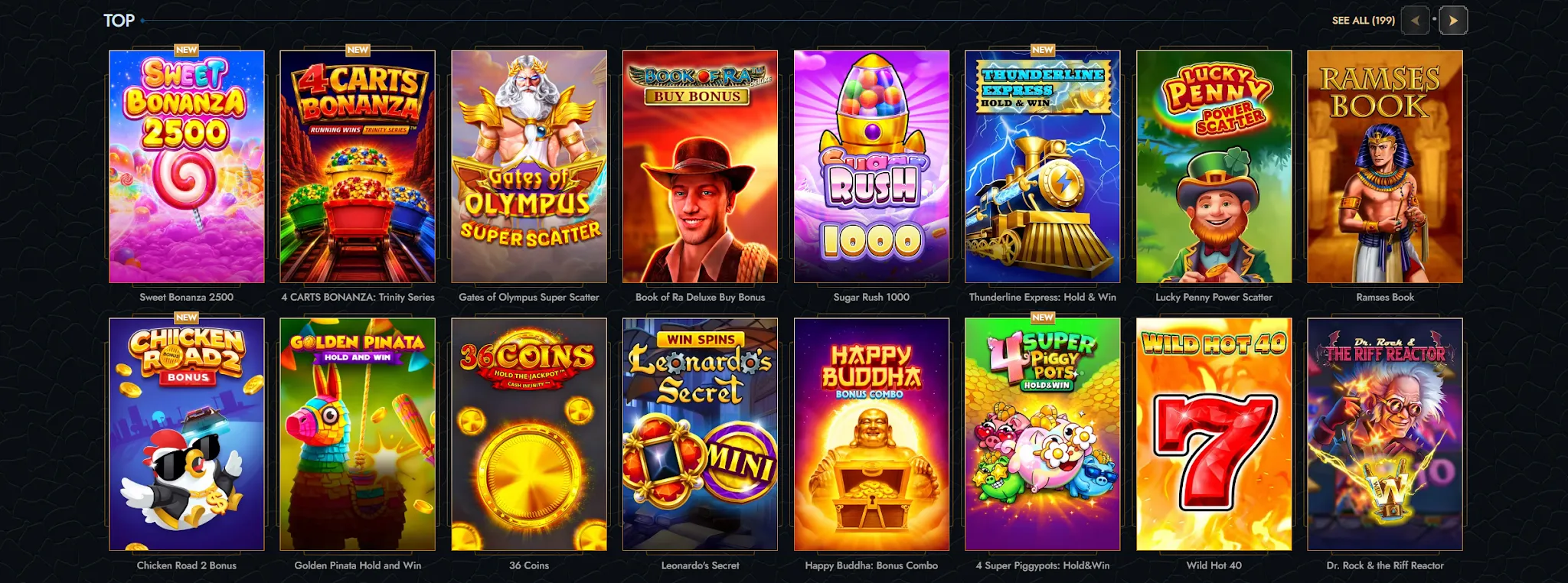 Top igre Tower Casino