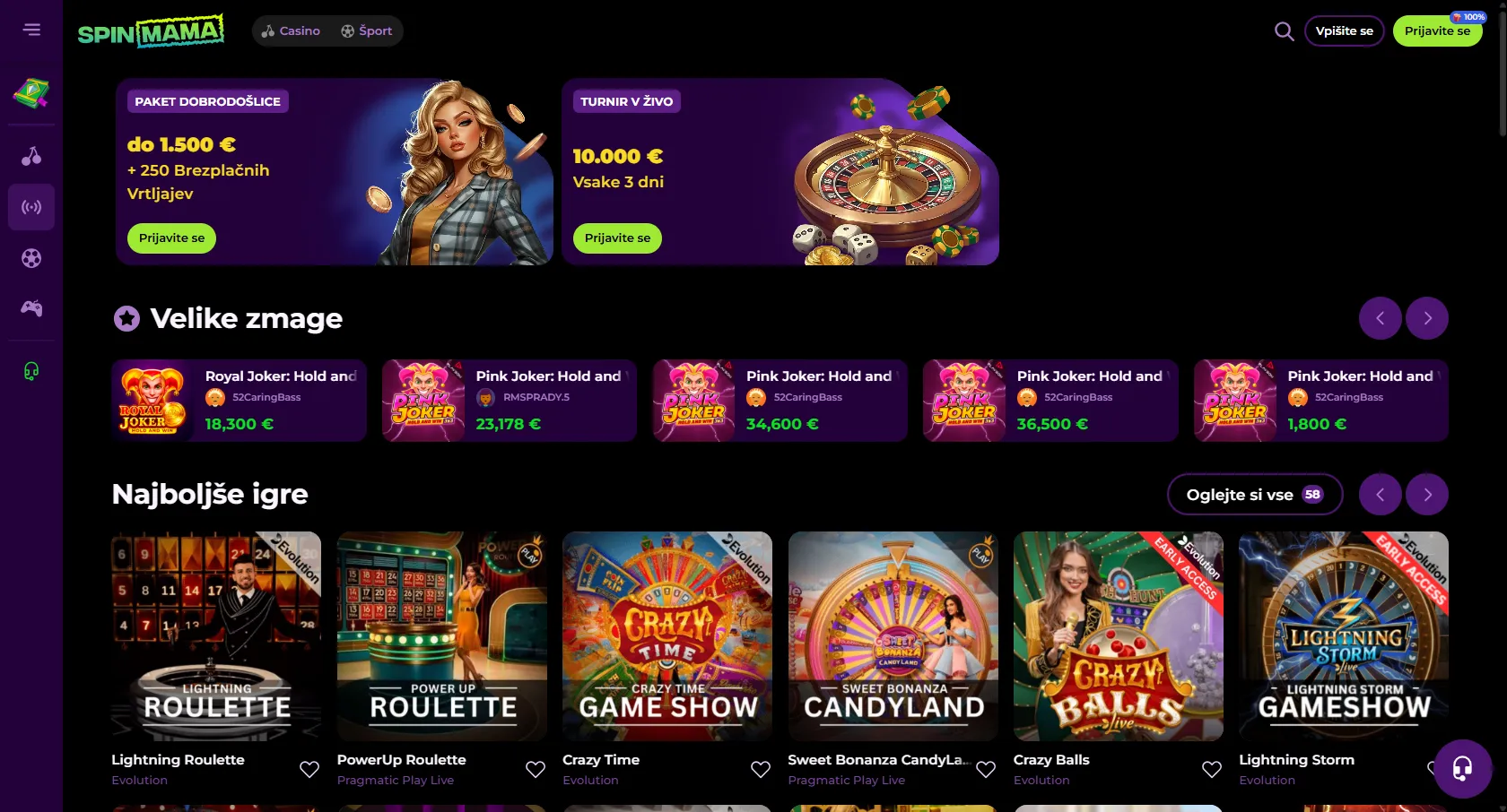 Spinmama online casino