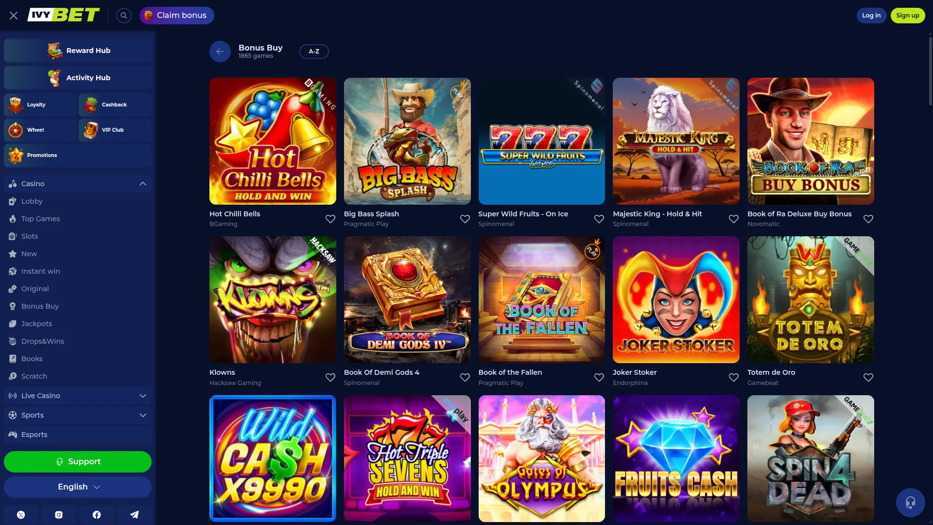 Ponudba iger Ponudba iger