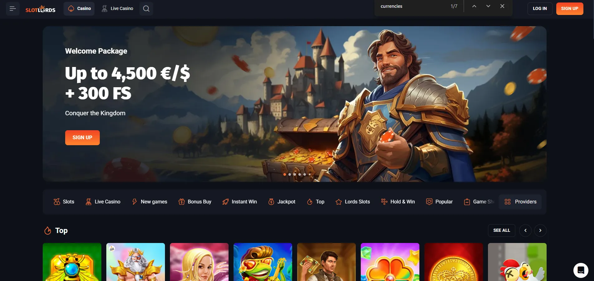 Slotlords Casino