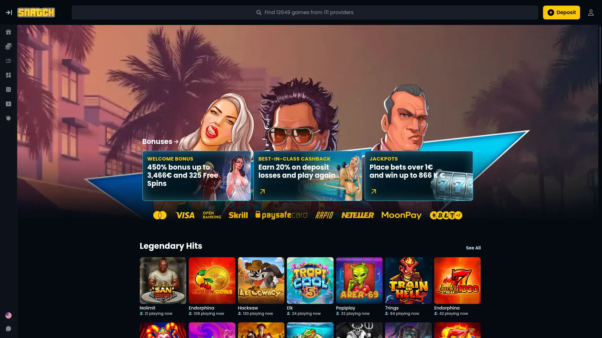 Snatch online casino