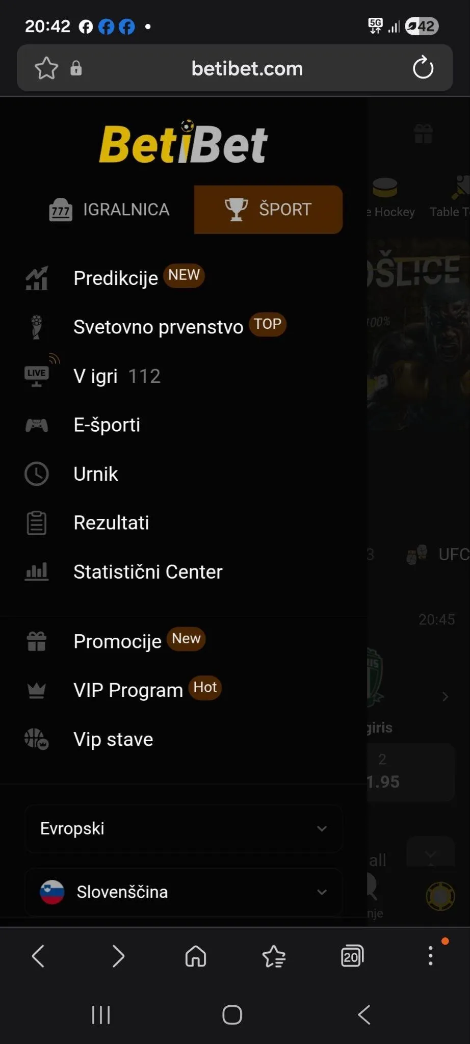 Mobilni vmesnik