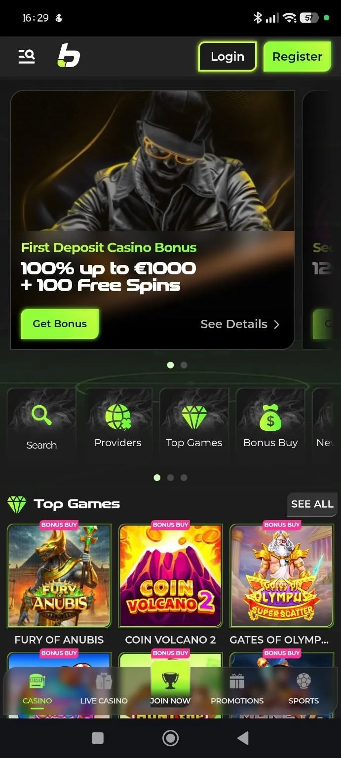 Bonus dobrodo&scaron;lice v Betovo Casino