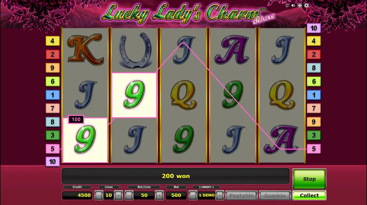 Lucky Lady Charm's Deluxe u demo modu