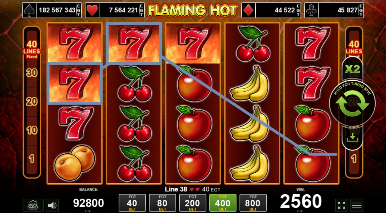 Flaming Hot slot u demo modu