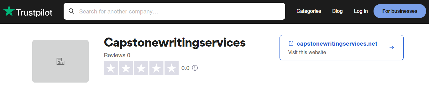 Capstonewritingservices.net doesn't have reviews on Trustpilot.