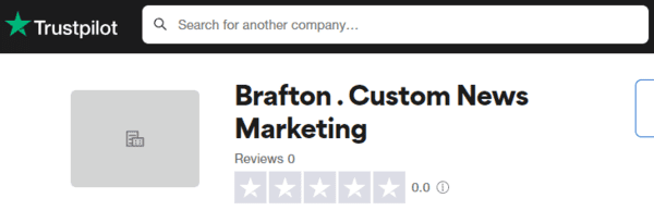 Brafton.com doesn't have reviews on TrustPilot.
