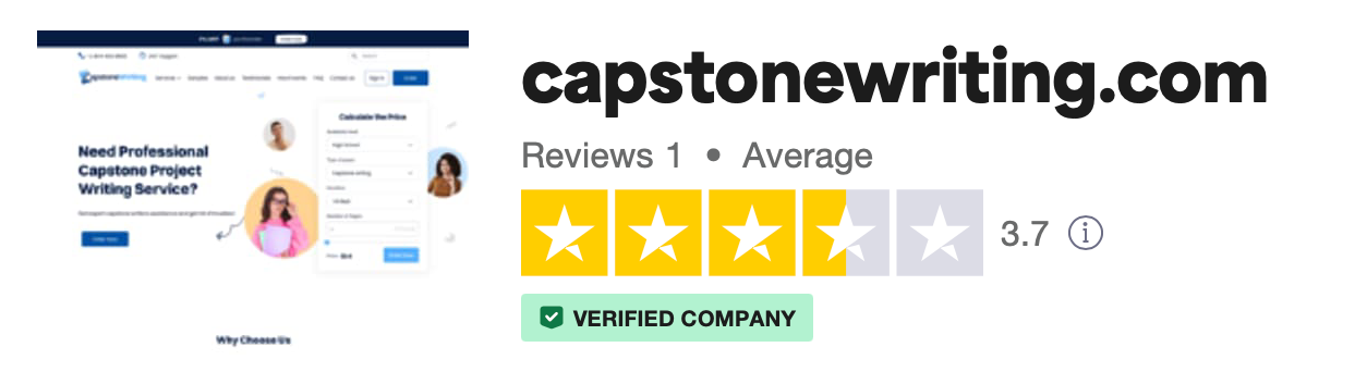 Capstonewriting.com reviews on Trustpilot.