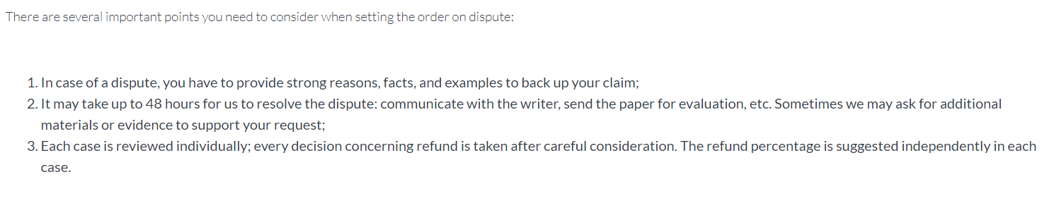 Prowritingcrew.com have unclear refund procedure.