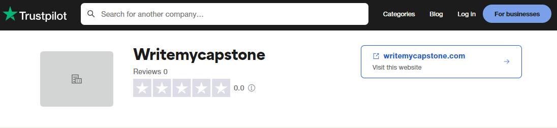 Writemycapstone.com doesn't have reviews on TrustPilot.