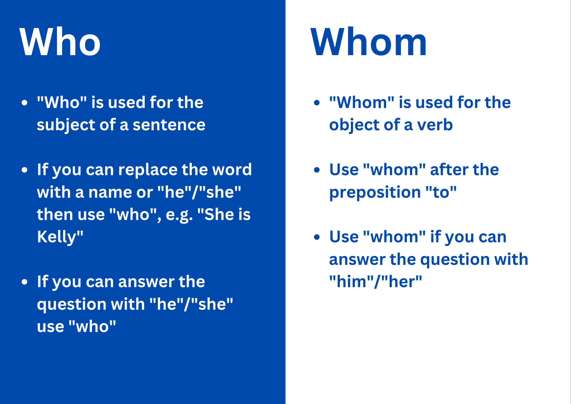 Who vs. Whom