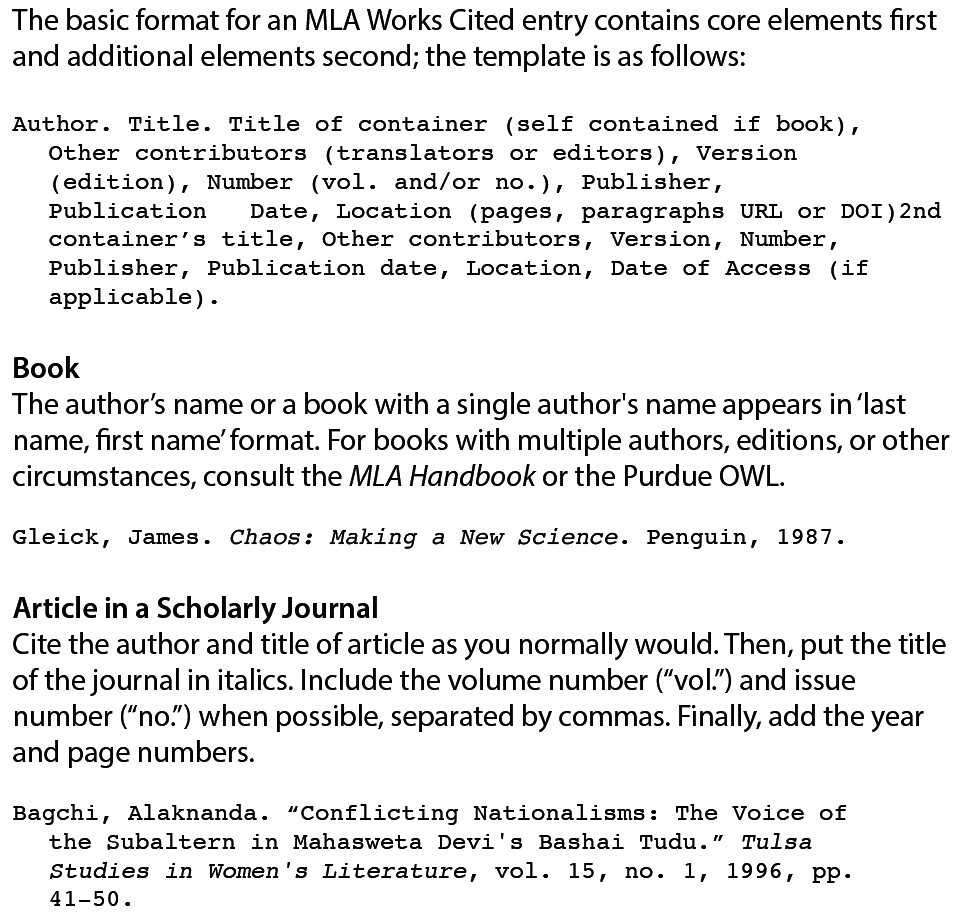 How to Format the References