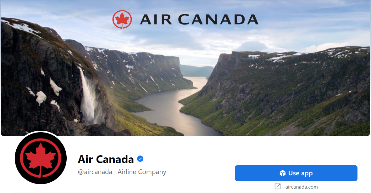 Air Canada Facebook