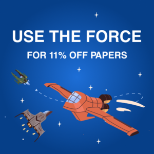 Use the force to get 11% off papers