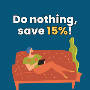 Celebrate Lazy Day with 15% OFF!😴