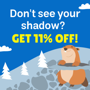 Don't See Your Shadow? Get 11% OFF!🌤️