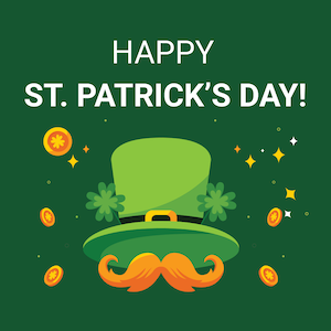 Make green your lucky color with -13% for St. Patrick’s Day