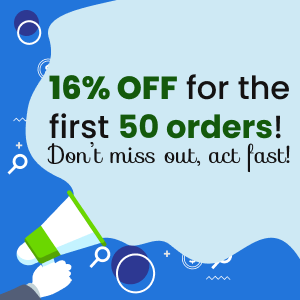 16% OFF for the first 50 orders! Don’t miss out, act fast!⏳