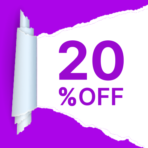 Better than Black Friday - Get 20% OFF on Purple Thursday!