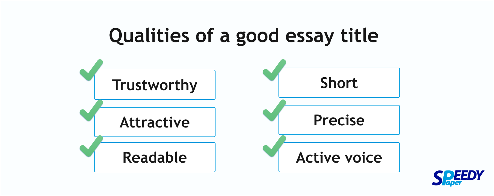 good essay title example