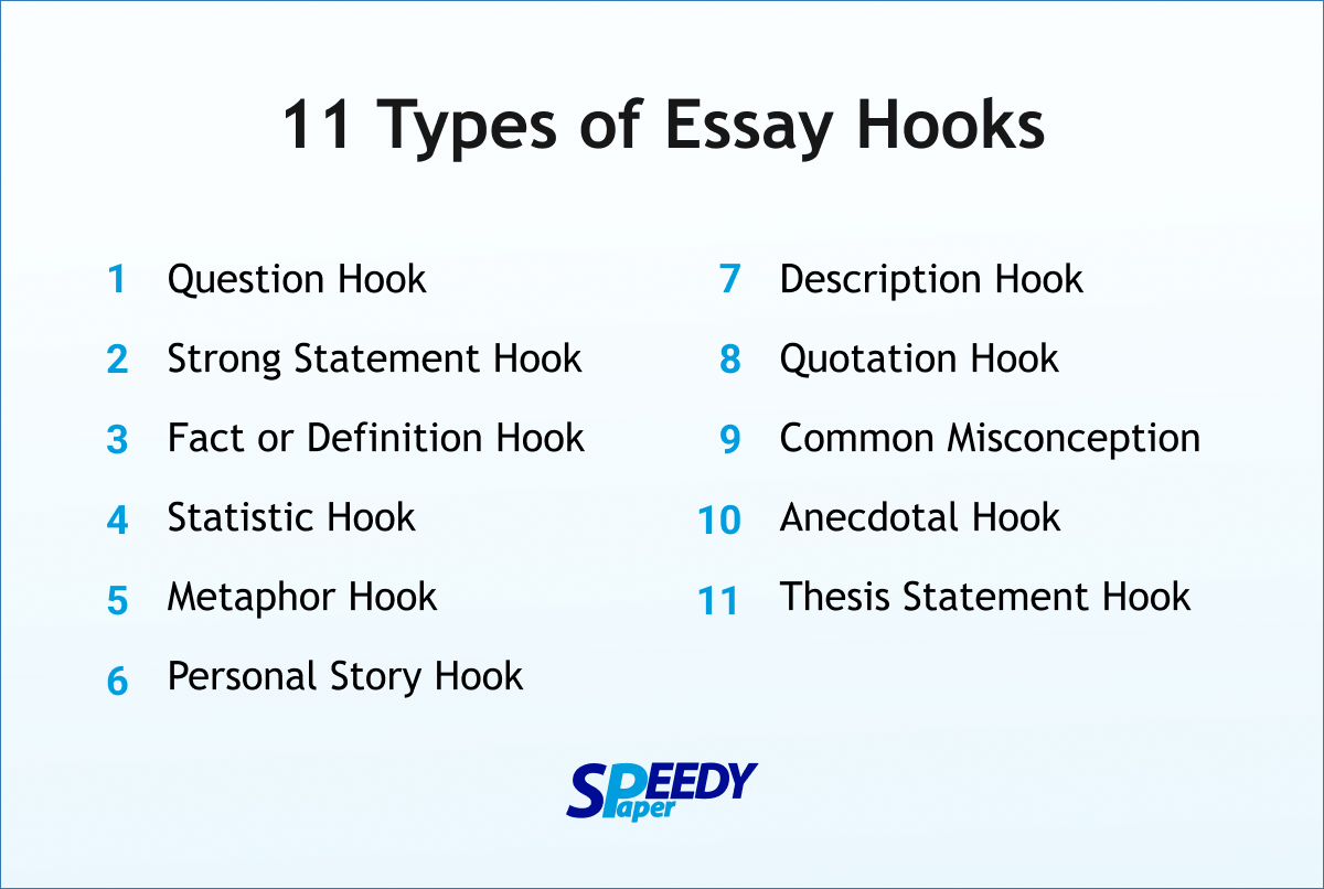 what does hook mean in an essay
