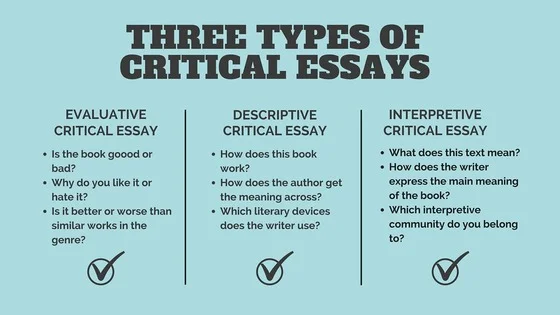 Three Types Of Critical Essays