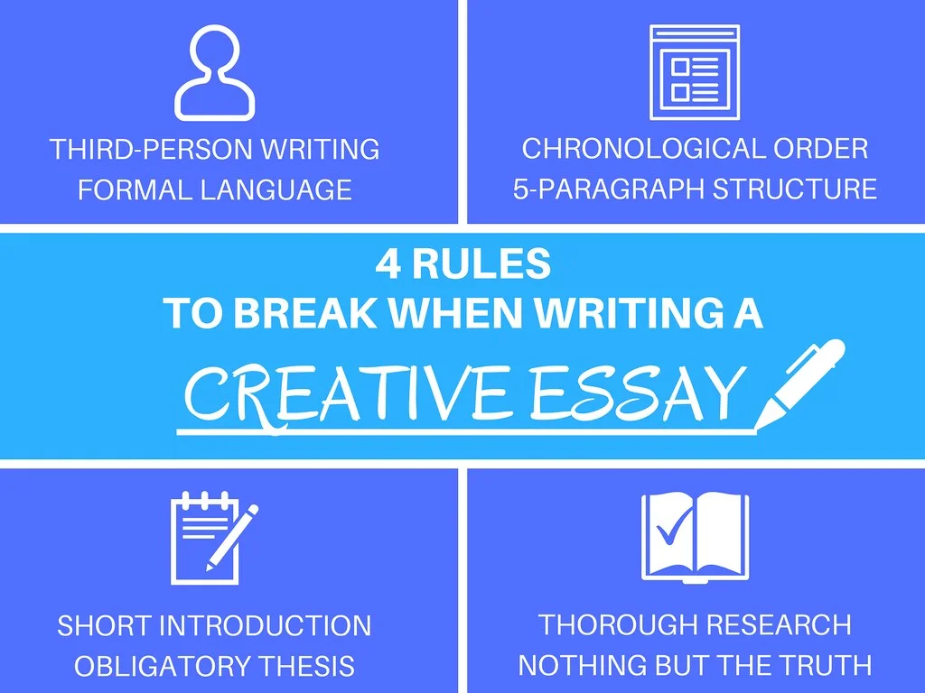 4 rules to break when writing a Creative Essay