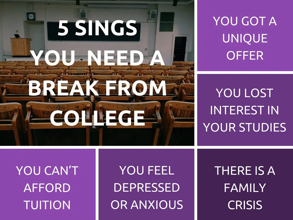 5 Sings You Need A Break From College