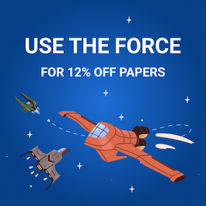 Use the force to get 12% OFF papers